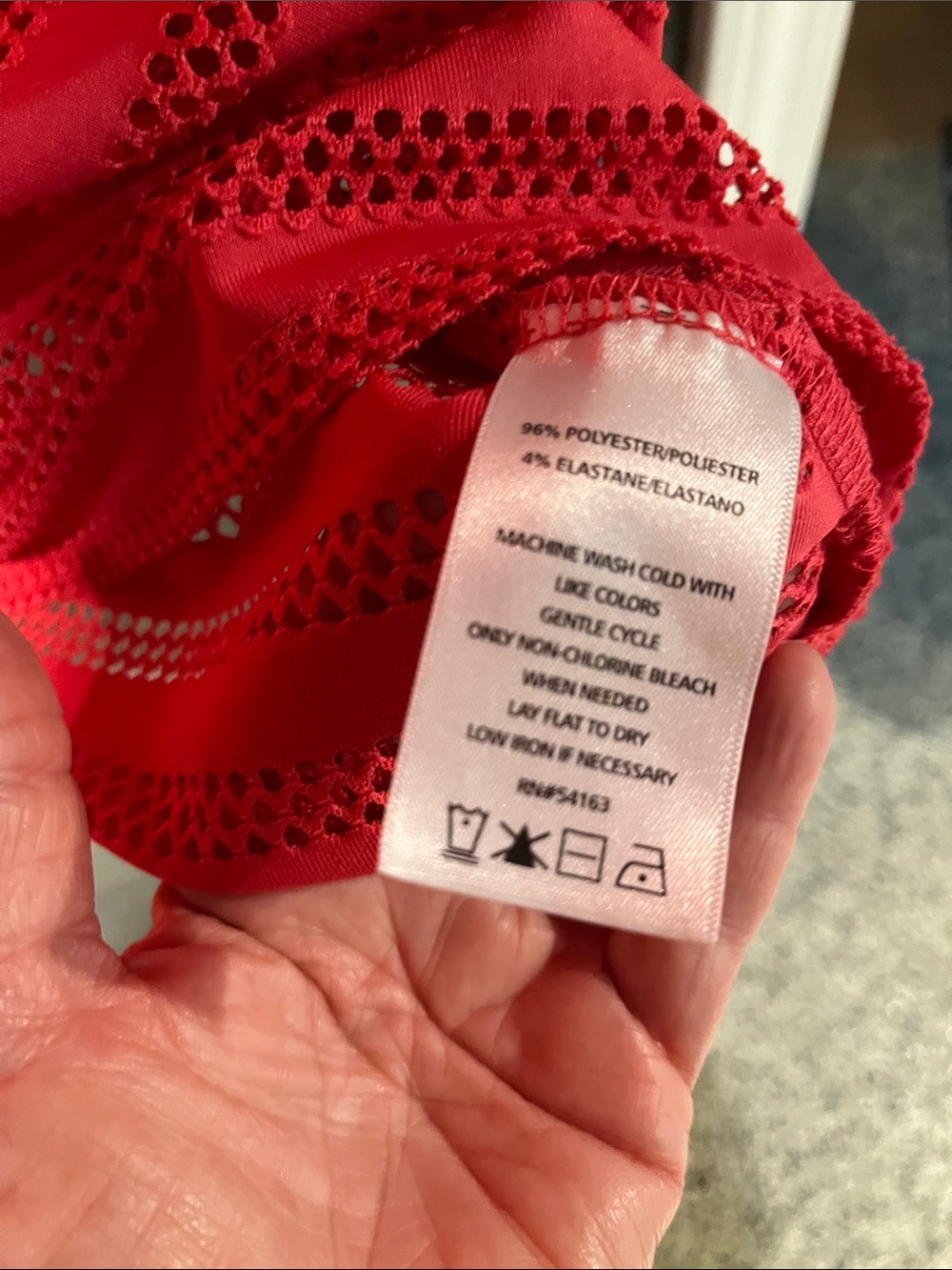 Calvin Klein Coral-pink V-Neck swimsuit coverup with Drawstring L - Picture 4 of 4